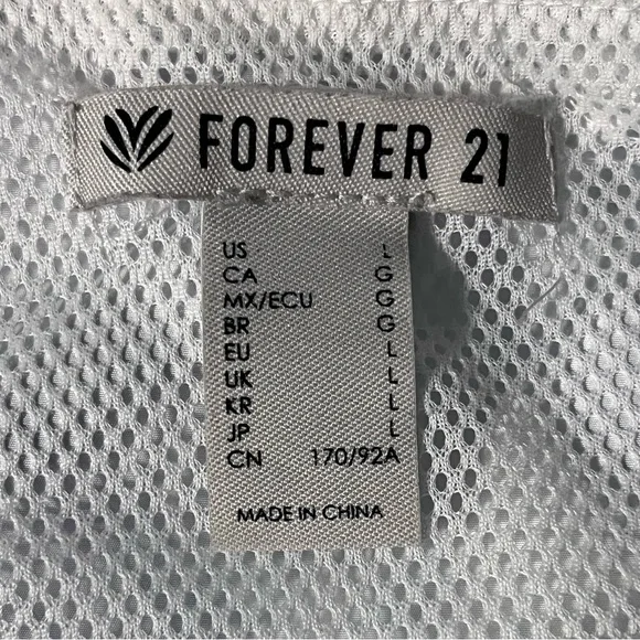 Forever 21 Brand, Zip-Up Hooded Windbreaker, Size L, Women - Picture 3 of 4